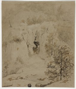 Paesaggio roccioso da Barend Cornelis Koekkoek