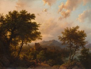 Tramonto sul Reno da Barend Cornelis Koekkoek