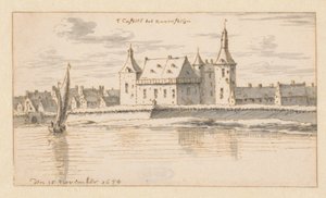Veduta del Castello di Ravenstein, Noord-Brabant da Barend Klotz (attributed to)