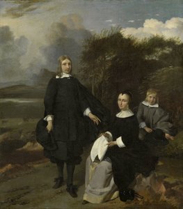 La famiglia in un paesaggio