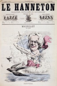 Cartone animato di Jules Michelet - di Gedeon in "Le Hanneton" 08/08/1867