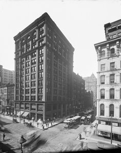 105 West Monroe Street, Chicago, Illinois, USA, c.1895 (foto in b/n) da Barnes and Crosby