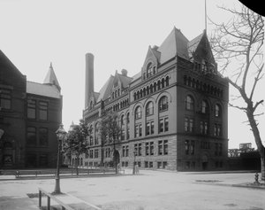 Armour Institute, Chicago, Illinois, USA, c.1892 (foto in b/n) da Barnes and Crosby