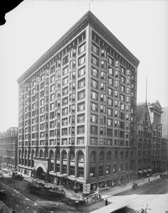 Chicago Stock Exchange, Chicago, Illinois, USA, c.1907 (foto in b/n) da Barnes and Crosby