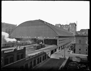 Stazione di LaSalle Street, Chicago, Illinois, USA, c.1905 da Barnes and Crosby