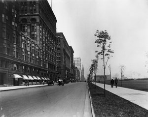 Viale Michigan, Chicago, Illinois, USA, c.1905 da Barnes and Crosby