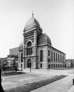 Congregazione del Sinai, Chicago, Illinois, USA, c.1900 da Barnes and Crosby