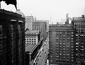 South Dearborn Street, Chicago, Illinois, USA, c.1905 (foto b/n)