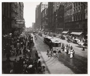 State Street, Chicago, Illinois, USA, c.1905 da Barnes and Crosby