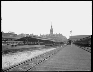 Stazione di Wells Street, Chicago, Illinois, USA, c.1905