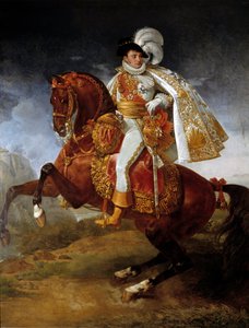 Ritratto equestre di Girolamo Bonaparte, re di Vestfalia da Baron Antoine Jean Gros