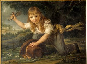 Ritratto di Paulin des Hours bambino, erede di una ricca famiglia di produttori e futuro sindaco di Montpellier, dipinto di Antoine Jean Gros, 1793 da Baron Antoine Jean Gros