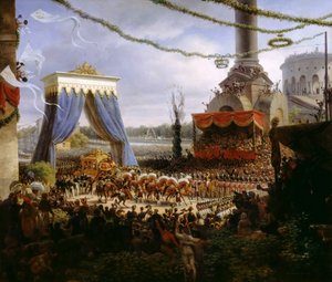 Ingresso di Carlo X a Parigi, dopo la sua consacrazione, 6 giugno 1825 da Baron Lejeune Louis François