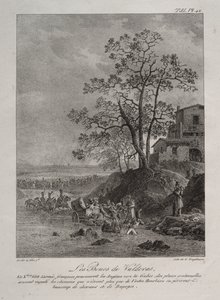 Campagna spagnola: Le paludi di Valderas, Provincia di León da Baron Louis Albert Guillain Bacler d