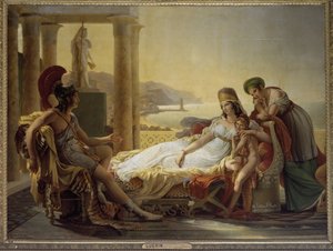 Enea racconta a Didone le disgrazie di Troia da Baron Pierre Narcisse Guerin