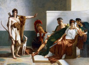 Ippolito respinge le accuse di Fedra da Baron Pierre Narcisse Guerin