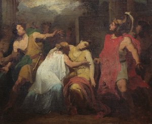 Studio per la morte di Lucrezia da Baron Pierre Narcisse Guerin