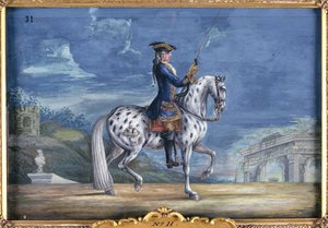 Un cavallo appaloosa della Scuola di Equitazione Spagnola, dallo stud imperiale in Boemia da Baron Reis Eisenberg