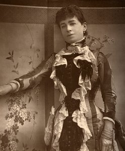 Attrice britannica Lady Monckton in Jim the Penman, 1886