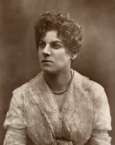 Attrice britannica Miss Jessie Millward in The Harbour Lights, 1886