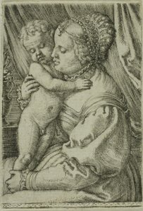 La Vergine con il Bambino e il vaso da Barthel Beham