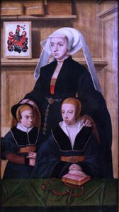 Francese: Ritratto di Katharina Von Gail e delle sue due compagne Katharina von Gail