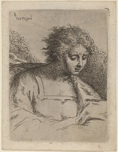 Figura a mezzo busto che legge da Bartholomäus Ignaz Weiss