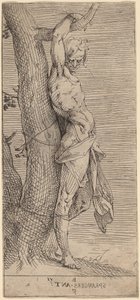 San Sebastiano, legato a un albero da Bartholomaeus Spranger