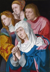 Ritratto della Vergine, San Giovanni, Santa Maria Maddalena e una santa donna da Bartholomaeus the Elder Bruyn
