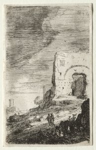Le Terme di Caracalla da Bartholomeus Breenberg
