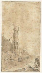 Porta San Paolo a Roma da Bartholomeus Breenbergh