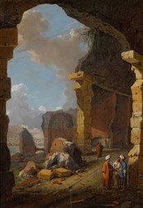 Rovine romane con figure con turbante da Bartholomeus Breenbergh