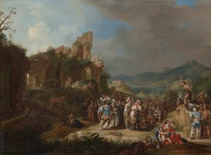 La predicazione di Giovanni Battista, 1634 da Bartholomeus Breenbergh