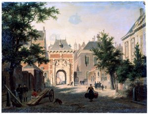 Una città in Olanda, XIX secolo da Bartholomeus Johannes van Hove