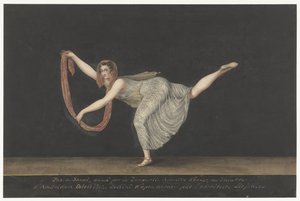 Ballerina Annette Köbler, eseguendo il pas-de-shawl