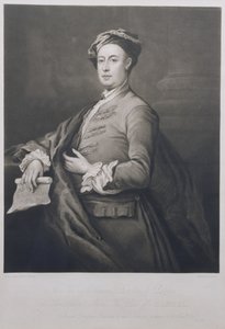 Ritratto di George Frederick Handel (1685-1759) inciso da Charles Turner (1773-1857) 1821 da Bartholomew Dandrige