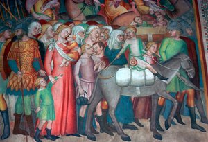 Affresco a San Gimignano, XIV secolo da Bartolo di Fredi