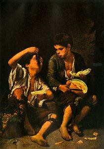 Ragazzi che mangiano frutta