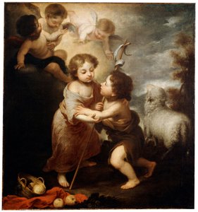 Cristo e Giovanni Battista da bambini da Bartolomé Esteban Murillo