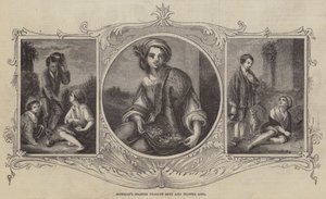Ragazzi contadini spagnoli e ragazza con fiori di Murillo da Bartolomé Esteban Murillo