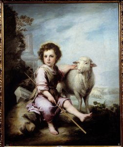 Il buon pastore Dipinto di Bartolomé Murillo (1618-1682) XVII secolo