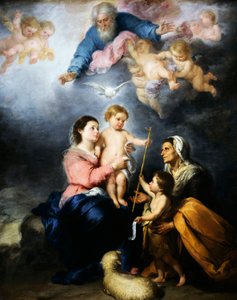 La Sacra Famiglia (La Vergine di Siviglia) da Bartolomé Esteban Murillo