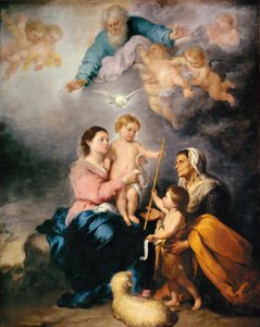 La Sacra Famiglia La Vergine di Siviglia da Bartolomé Esteban Murillo
