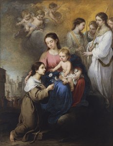 La Vergine e il Bambino con Santa Rosa da Viterbo da Bartolomé Esteban Murillo