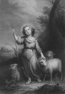 Il Buon Pastore da Bartolome Esteban (after) Murillo