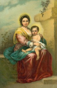 La Vergine e il Bambino da Bartolome Esteban (after) Murillo