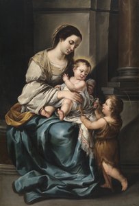 La Serrana o, Madonna col Bambino e il piccolo San Giovanni da Bartolomé Esteban Murillo