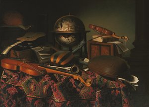 Natura morta con strumenti musicali