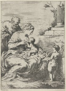 Maria allatta il Bambino Gesù da Bartolomeo Biscaino