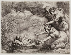 Il ritrovamento di Mosè da Bartolomeo Biscaino